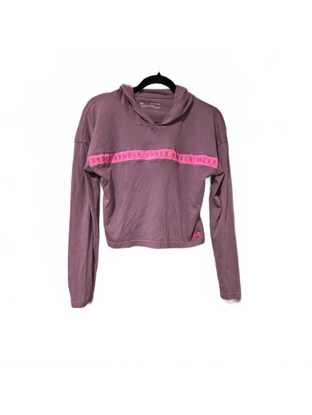 Under Armour Women's Mauve Cropped Hoodie